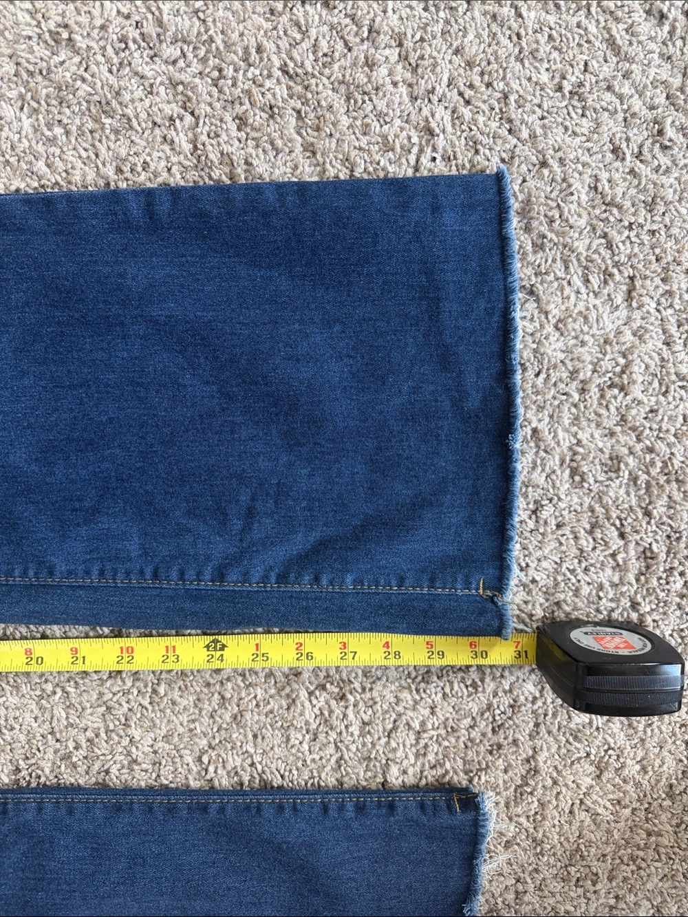 Dark Blue Distressed Flare Jeans SHEIN Women's Size 1XL 14 - Picture 3 of 5
